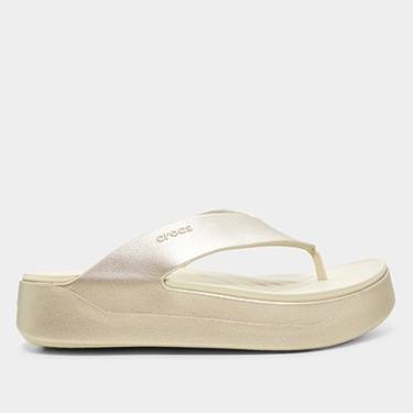 Imagem de Sandália Crocs Metallic Plataform Flip Feminina-Feminino
