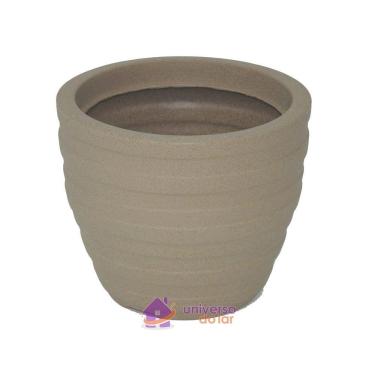Imagem de Vaso Inca Tramontina Basic Em Polietileno Areia 24 Cm Tramontina