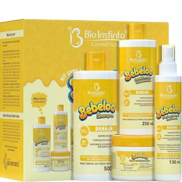 Imagem de Bio Instinto Bebeloo Banana - Kit Nutrição Crescimento Capilar (4 Produtos)