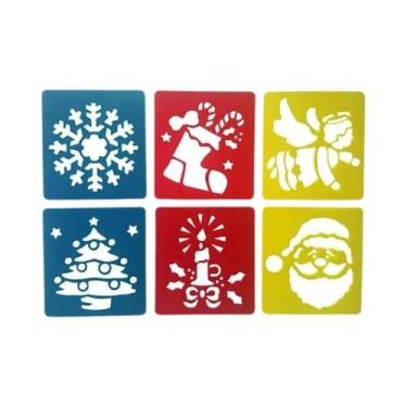 Imagem de Estênceis De Desenho Artístico DIY Para Crianças, 6 Peças, Réguas De P
