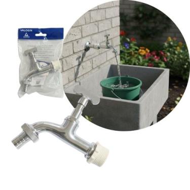 Imagem de Torneira De Pressão Para Tanque/Jardim Valogin Metal Cromado