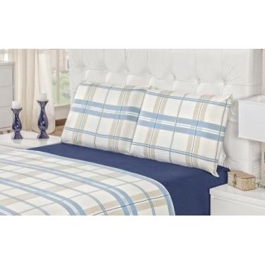 Imagem de Jogo de cama quality solteiro 03 peças - 100% algodão malha penteada -