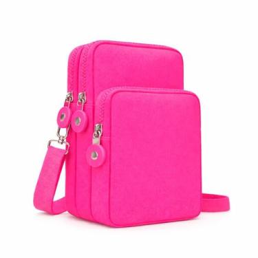 Imagem de Bolsa Transversal Compacta Masculina com Múltiplos Compartimentos e Zí