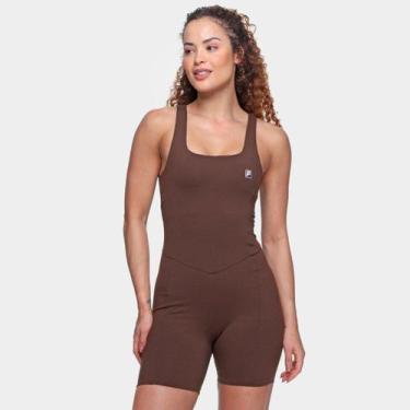 Imagem de Macacão Fila Tough Gym Feminino, Marrom, M