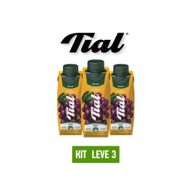 Imagem de Suco Nectar Tial Uva 250Ml - Kit 3 Unidades