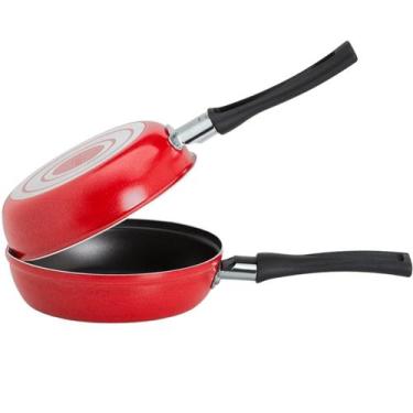 Imagem de Omeleteira Antiaderente Crepioca Gourmet Cozinha Brinox 0,4L Vermelho