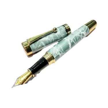 Imagem de Caneta-tinteiro De Metal De Luxo Com Tampa Ergonômica De Torção E Pont