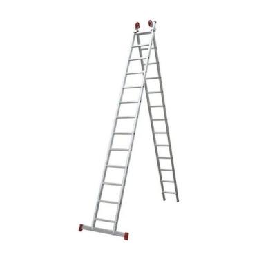 Imagem de Escada Extensiva de Alumínio 13 x 2 Degraus 3,80 x 6,68 Metros ESC0622