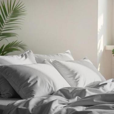 Imagem de Edredom Casa Di Valle King 400 Fios Algodão Egipcio, Cinza