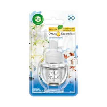 Imagem de Refil air wick difusor elétrico lírio branco algodão 16ml - Bom Ar