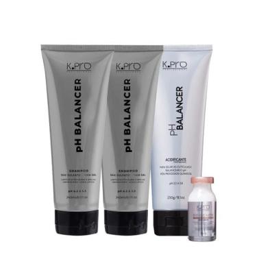 Imagem de Kit K.Pro pH Balancer Shampoo Extra Acidificante e Regenér Ampola  (4 
