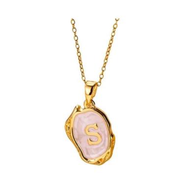 Imagem de Colares Com Pingente De Letras Y2K Para Mulheres, Iniciais De A-Z, Est