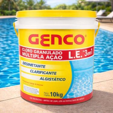 Imagem de Cloro Granulado Múltipla Ação 3 Em 1 10kg Genco
