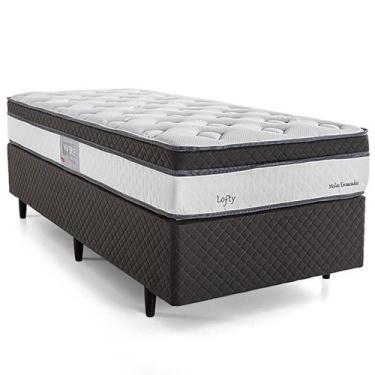 Imagem de Cama Box de Solteiro Herval Lofty, Molas Ensacadas, 67x88x188 cm