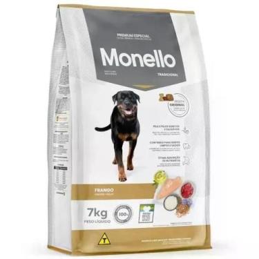 Imagem de Ração MONELLO para Cães Adultos Frango Pacote 7kg