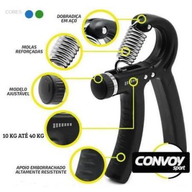 Imagem de Hand Grip Ante Braço Punho Ajuste Peso Até 40 Kg - CONVOY SPORT