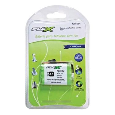 Imagem de Bateria p/ tel sem fio 3,6v x 600mah aaa plug universal - FLEX