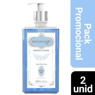 Imagem de Kit 2 Sabonete Líquido Giovanna Baby Antibacteriano Blue 500ml