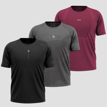 Imagem de Kit 3 Camisetas Apex Sem costura Alpha Co-Masculino