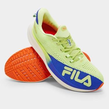 Imagem de Tênis Fila Racer Speedzone Feminino, Verde, Laranja, 36