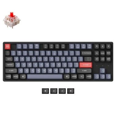 Imagem de Teclado mecânico sem fio Keychron K8 Pro Gateron G Pro Red