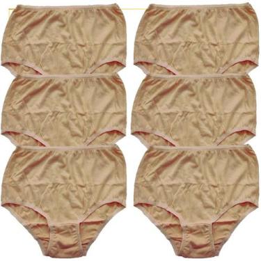 Imagem de Kit 5 Calçolas Plus Size  G3 . G4 e G5 Senhora 100% Algodão AntiAlergi