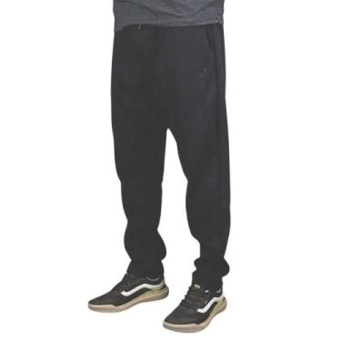 Imagem de Calça Moletom Back Wash C26002 Preta, P, Preto