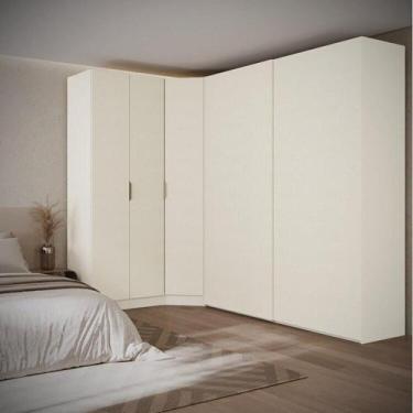 Imagem de Guarda-Roupa Modulado de Canto Obliquo com 5 Portas Orion Cabecasa Mad