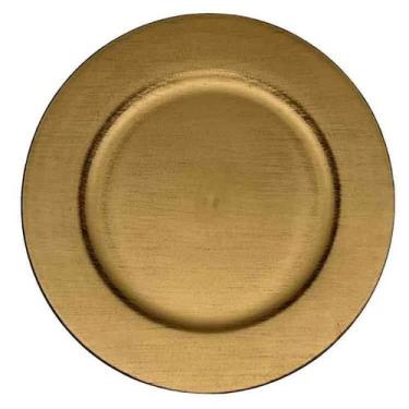 Imagem de Sousplat 33cm dourado - RAFIMEX