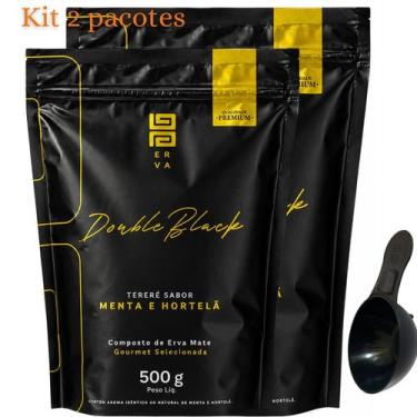Imagem de Kit Com 2 Erva Mate Tereré 500g Black Erva Chá de Qualidade Premium Er
