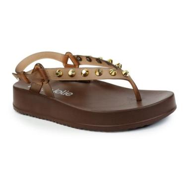 Imagem de Sandália Petite Jolie Sunshine Marrom Tachas , Marrom, 38