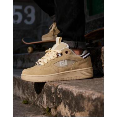 Imagem de Tênis Freeday Masculino Switch Skate Street Fr21005, Creme, 37