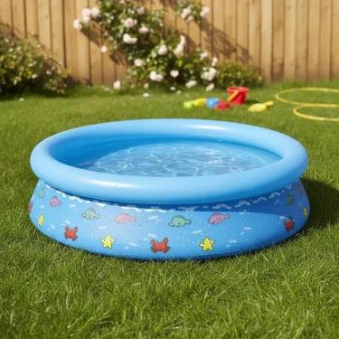 Imagem de Piscina Infantil Inflável Redonda 520 Litros 152x38cm Vinil - Sun Way