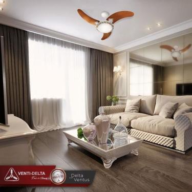 Imagem de Ventilador De Teto Venti-Delta Delta Ventus Com 3 Pás Branco/Mogno, 11
