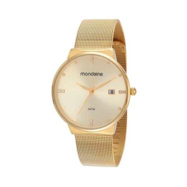 Imagem de Relógio mondaine feminino dourado 32349lpmvde1