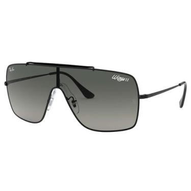 Imagem de Óculos de Sol Ray Ban Wings II RB3697 002/11-35, 35, Preto