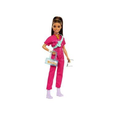 Imagem de Barbie o Filme - Acessórios para Boneca com Macacão Rosa - Mattel, Ros