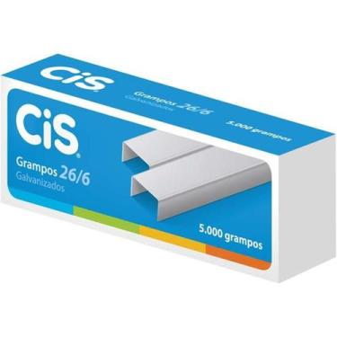 Imagem de Grampo para grampeador 26/6 galvanizado 5000 grampos caixa 179.5402 - 