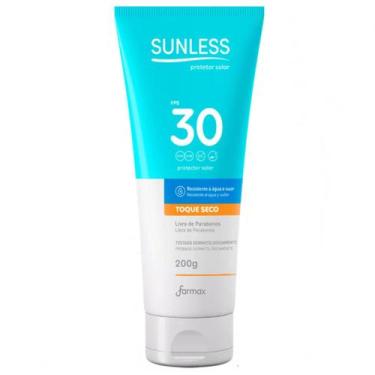 Imagem de Protetor Solar Sunless Toque Seco Corporal Farmax FPS 30 200g