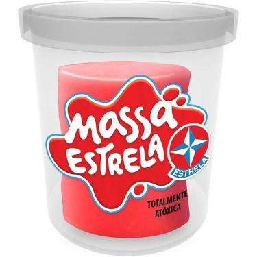 Imagem de Massa para Modelar Criativa Pote Único 8 Cores 110g Atóxico para Crianças a Partir de 3 Anos Estrela