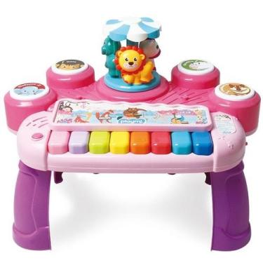 Imagem de Mesinha Musical Carrossel dos Bichinhos Rosa Cardoso