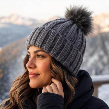 Imagem de Gorro Touca De Inverno Frio Lã Adulto Unissex Tamanho Único - Genérico