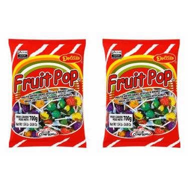 Imagem de Pirulito Fruit Pop Sortido Dollito Confirma contendo 2 unidades de 700