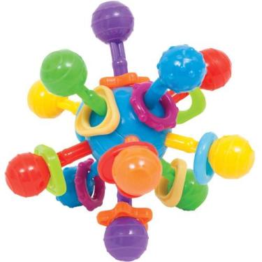 Imagem de Chocalho e Mordedor Brinquedo para Bebê Atomic Ball 3m Buba
