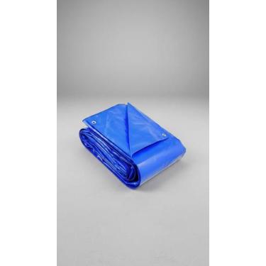 Imagem de Lona Leve Azul 3x4m Polietileno 75 Micras com Ilhóses - Congratulation
