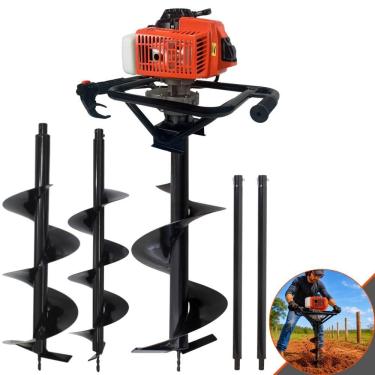 Imagem de Perfurador de Solo DPS623G 3HP 62cc com 3 Brocas e 2 Extensões 60cm Laranja