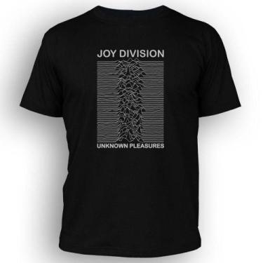 Imagem de Camiseta Masculina Dasantigas Malha 100% Algodão Estampa Joy Division