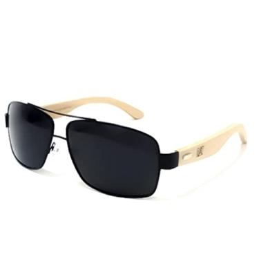 Imagem de Óculos de Sol de Bambu Polarizado Original- òculos de Alta Resistencia com 100% de Proteção