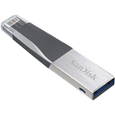 Imagem de Pendrive SanDisk Ixpand Mini para Iphone e Ipad USB3.0 128GB