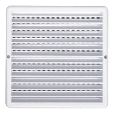 Imagem de Grade Ventilação Quadrada Itc 25X25Cm Branca Com Tela